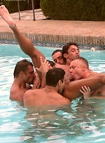 Pedro Andreas, Daniel Marvin, Jorge Ballantinos, Tony Duke. El rancho orgy