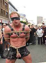 Noah Brooks is dragged through the streets, bound, beaten and pissed on.