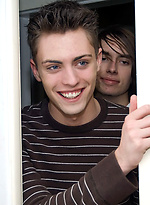 Sexy cock sucking at the doctor office while another twink watches