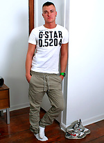 Leo shows his cock and butt