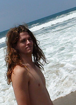 Surfer Dude Spanks It By The Beach