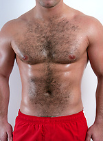Hot stud Jerry from UK shows his hairy chest
