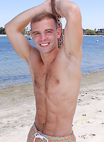 Handsome jock Phil wanking off his dick