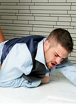 Guys in suits fucking. Adam Wirthmore, Leo Domenico.