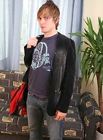 European boy jacking off