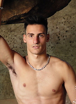 Hot stud Samuele shows his cock