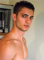 Rocco plays with cock