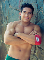 Louis Lee strokes dick