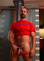 Hairy Man Taking a Shower - George Sauvage