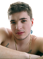 Shane jacking off uncut dick