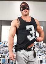 Devon Dexx masked jerkoff