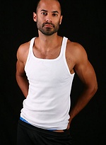 Erik posing naked and strokes