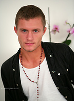 Straight Young Athlete Aaron shows off his defined abs