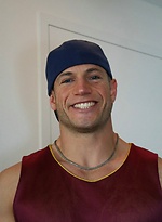 Muscled hunk Chip Maddox jerking off dick