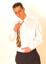 Euro boy jerking off dick