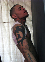 Hot guy gets his cock sucked through a glory hole.