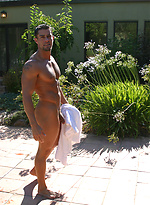 Hot young muscle man Cody jerking off dick