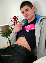 Cheeky & Toned Athlete George Showing off His Uncut Cock!