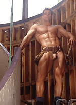 Bodybuilder Myles West naked