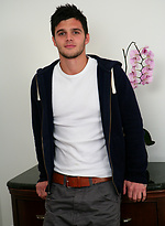 Footie Mad Jack Roberts Proving the Theory Footballers Have Very Hard Uncut Cocks!