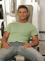 Tom Smith stripping in a gym