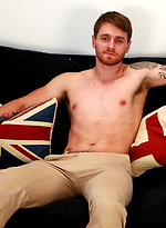 Young Rugby Stud Travis Shows his Ripped Body & Big Uncut Cock & Shoots Loads of Cum!