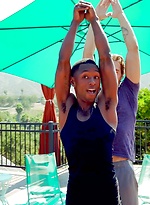 Ebony feminine boy Miller Axton gets anally boned by Carter Woods in IR action