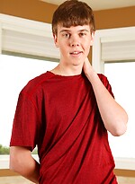 Cute twink Tommy White exposes his cock and flaunts his asshole