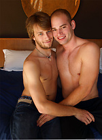 Attractive gays Josh B and Patrick Rouge taste each other's cock and fuck
