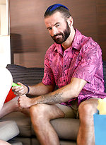 Stepson receives anal play from Stepdad for Father's Day.