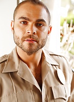 Stunning gay dudes Brock Avery and Darius Ferdynand undress before safe sex