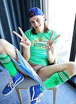 Hung Canadian Jamie Fawkes showing off his fat tool