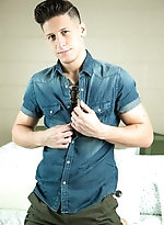 Hung boy Dalton Riley enjoys a threesome with a gay couple